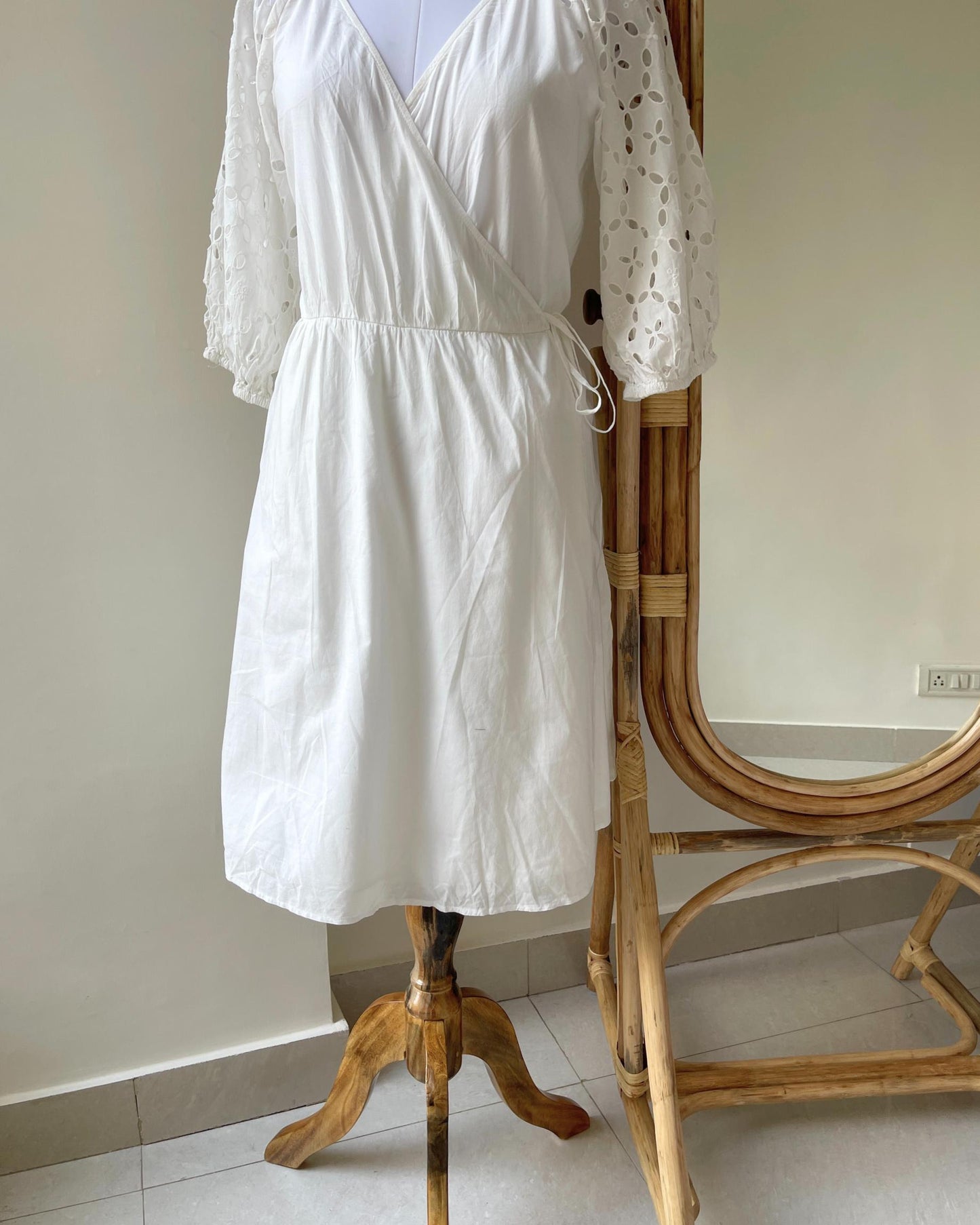 Feather Wrap Dress (M)