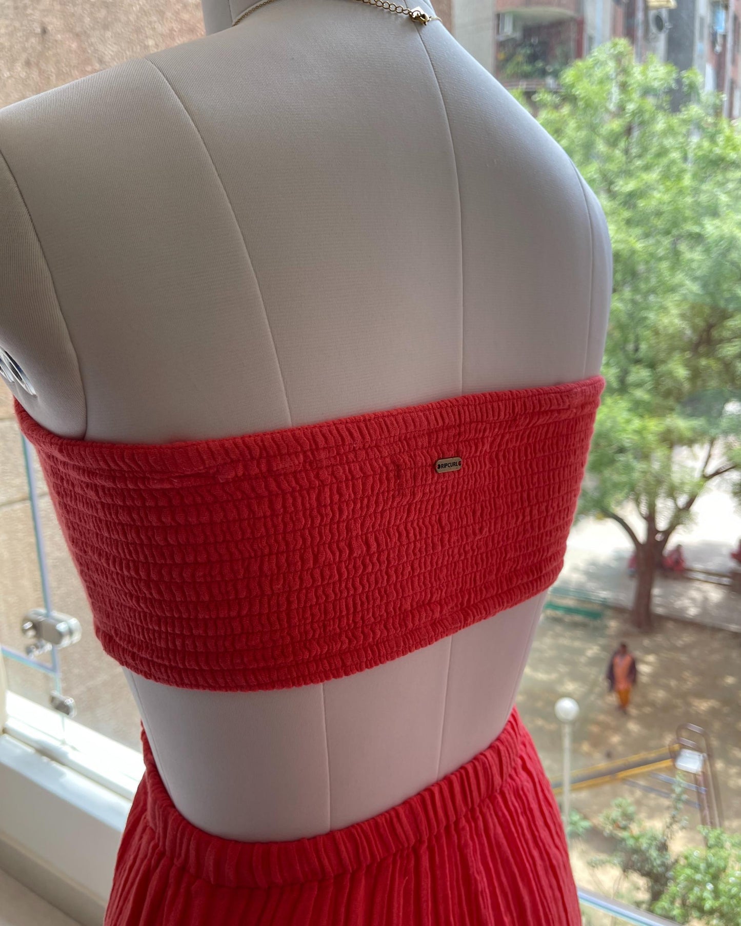 Crimson Hour Maxi Dress