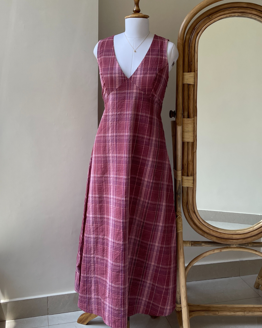 Berry Breeze Maxi Dress (M)