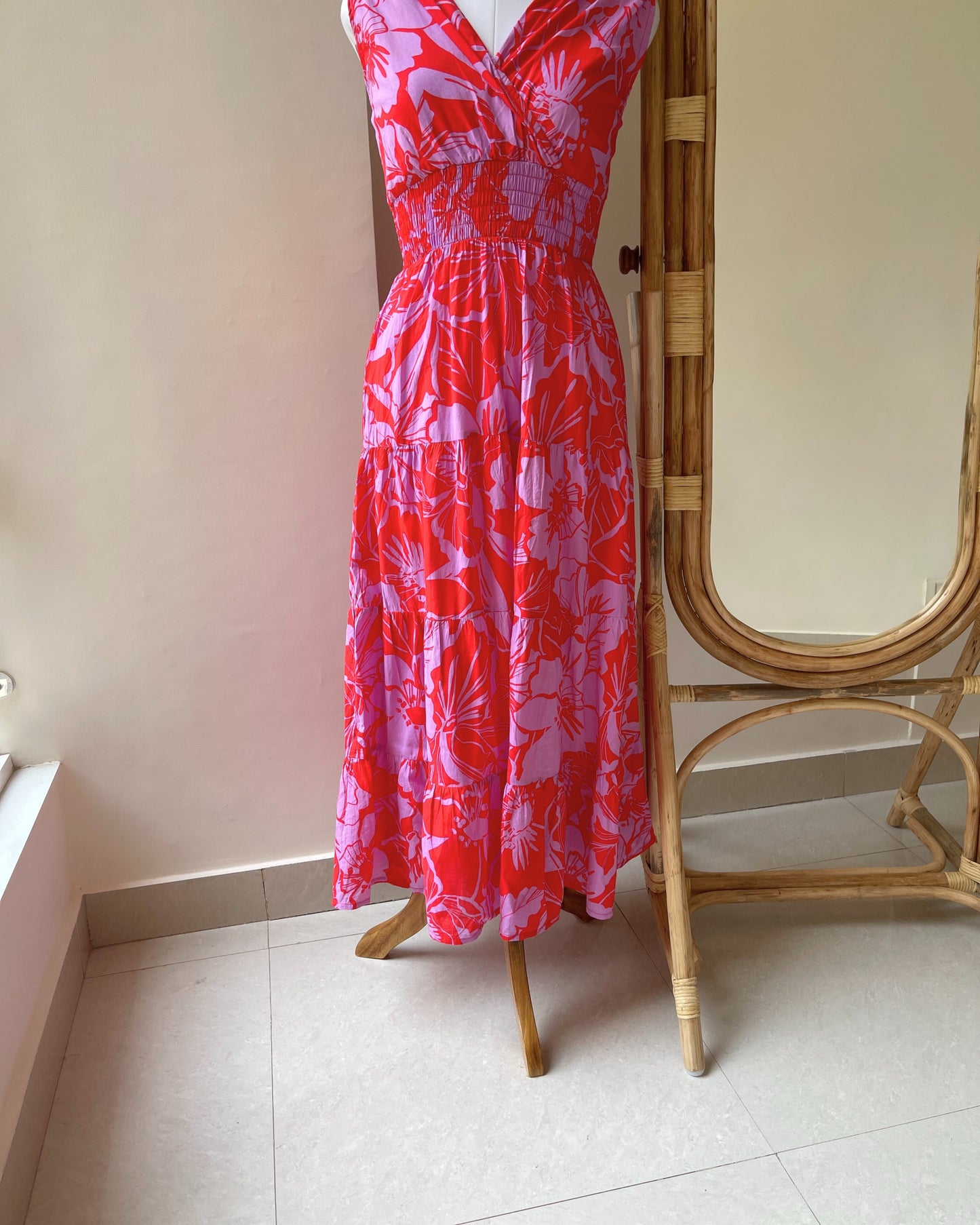 Flamingo Pink Dress (M)