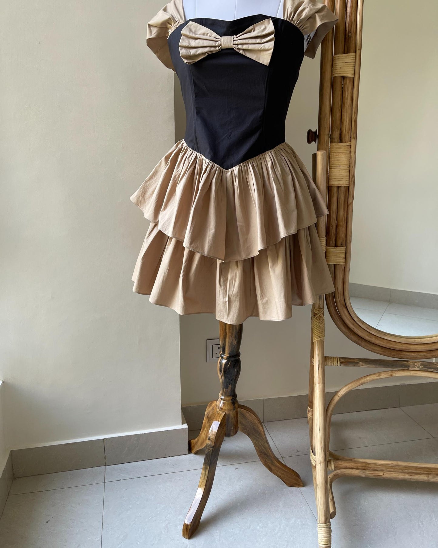 Duchess Ruffle Mini dress (S-M)
