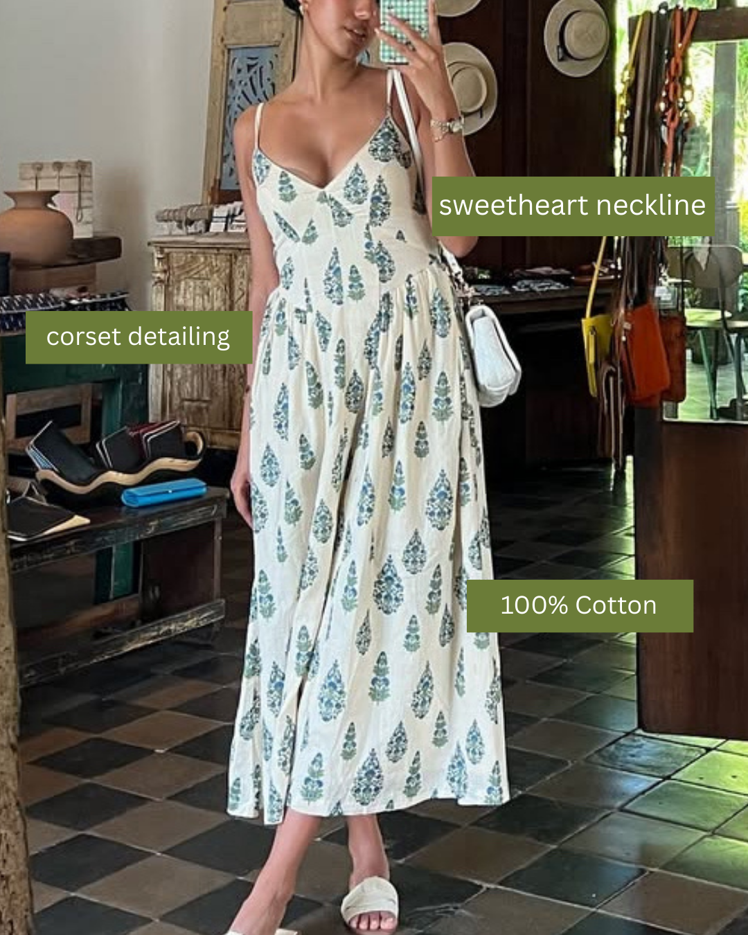 Meadow Memoir Dress( S,M &L)
