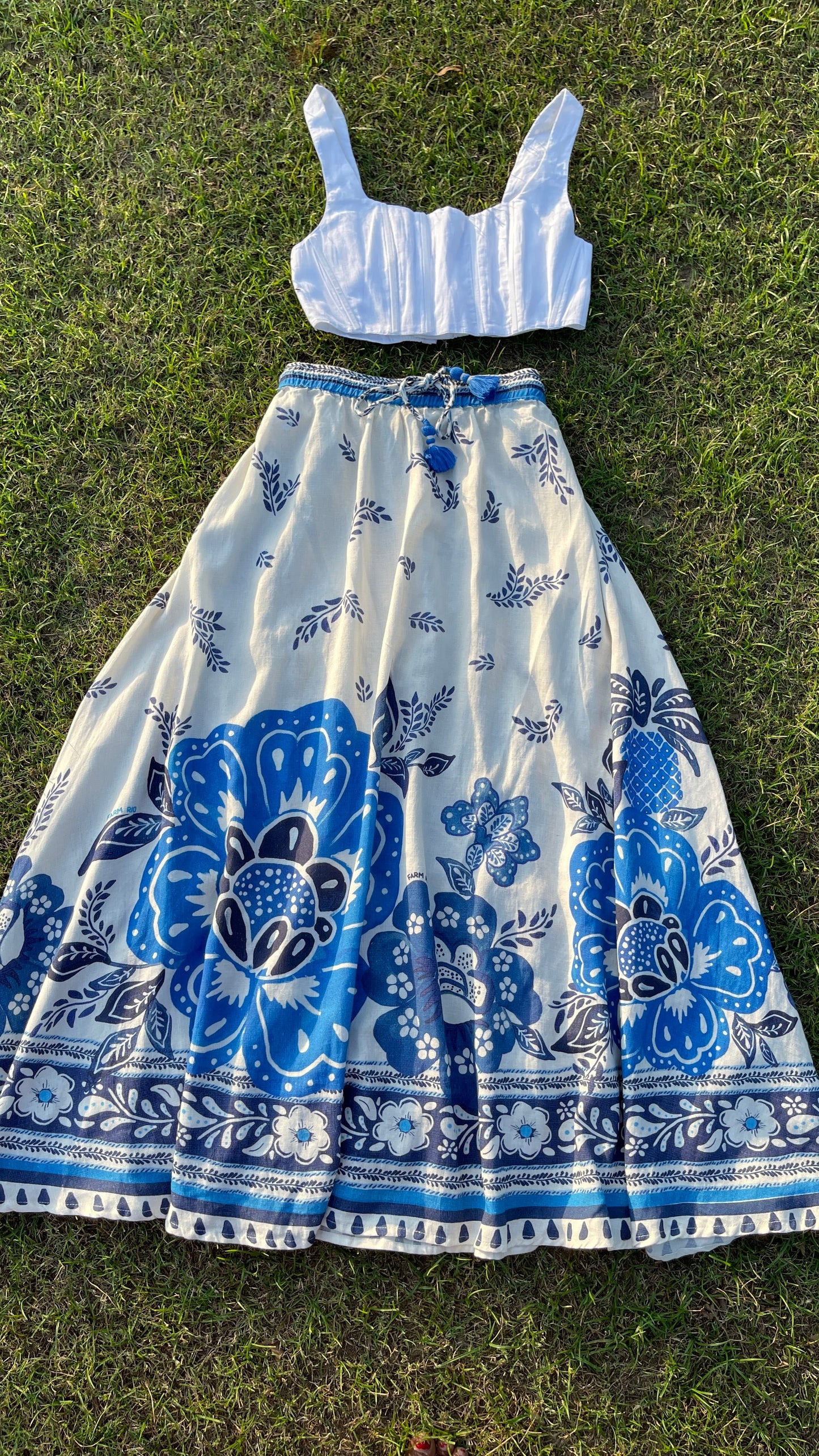 Ocean Bloom Skirt (M)
