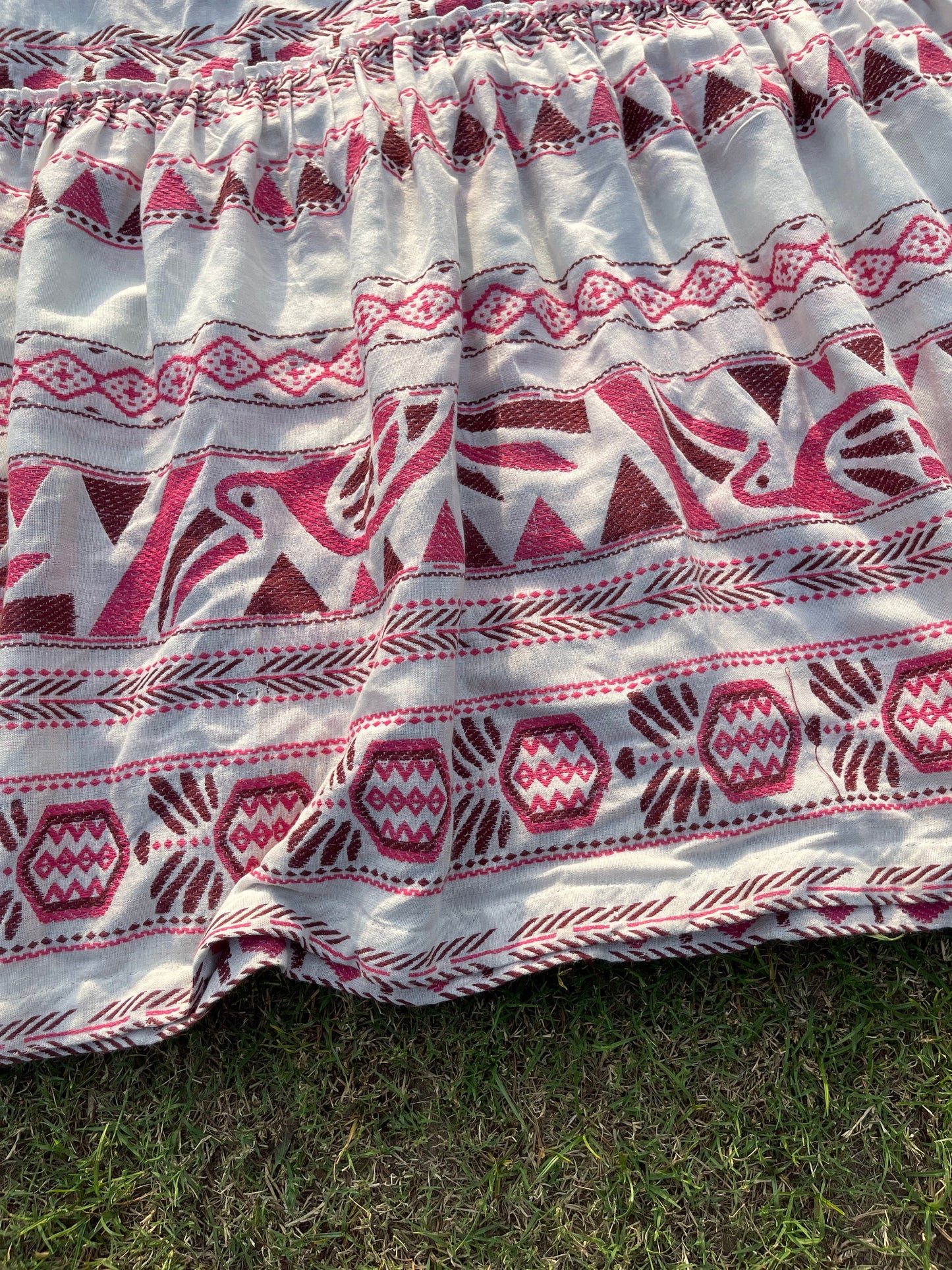 Crimson Folk Dress(L)
