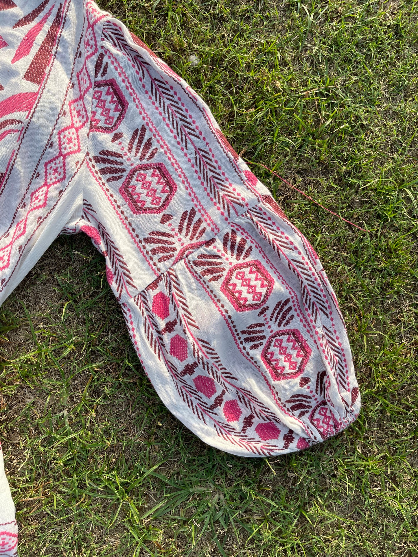 Crimson Folk Dress(L)