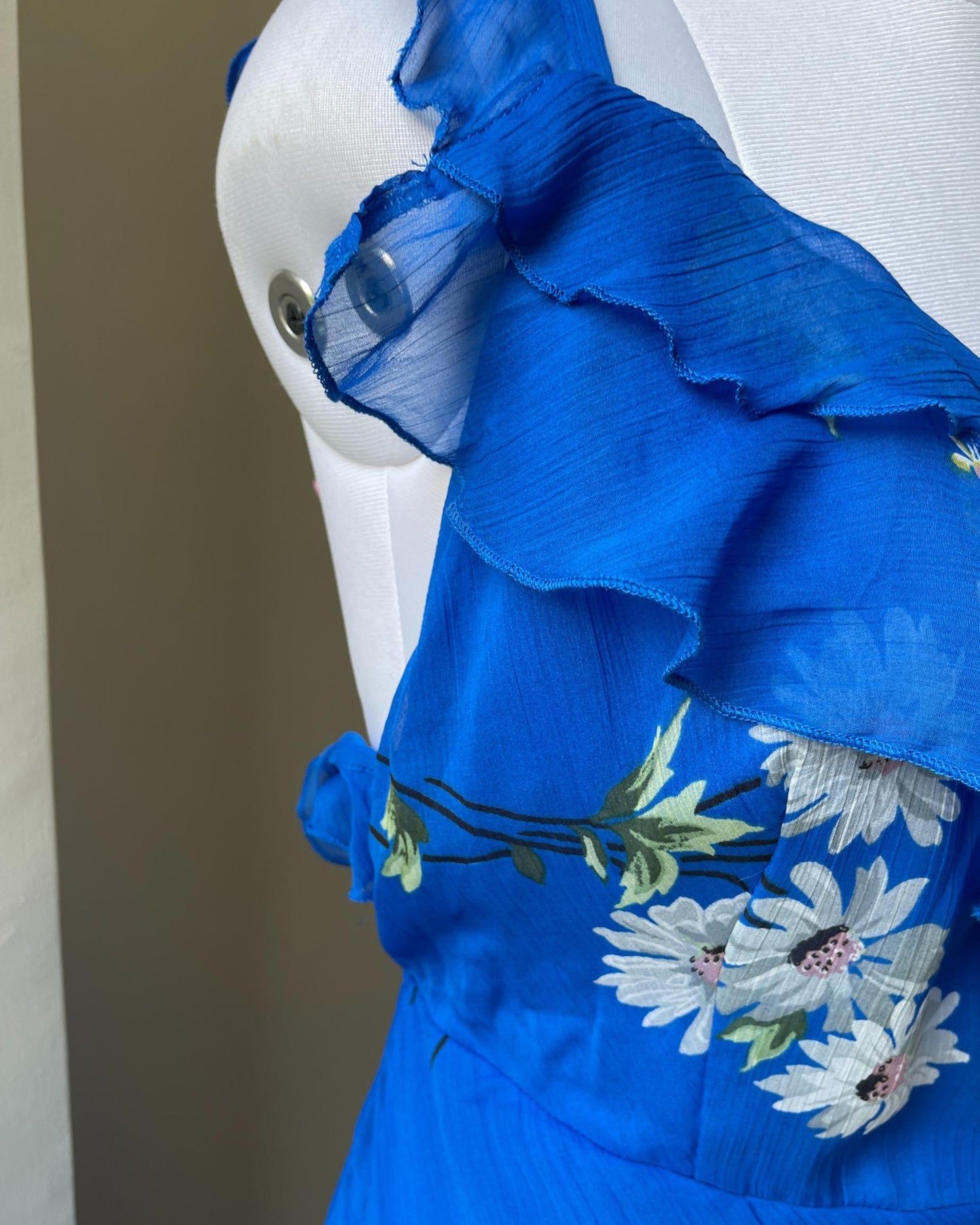 Summer Sky Ruffle Gown (L)