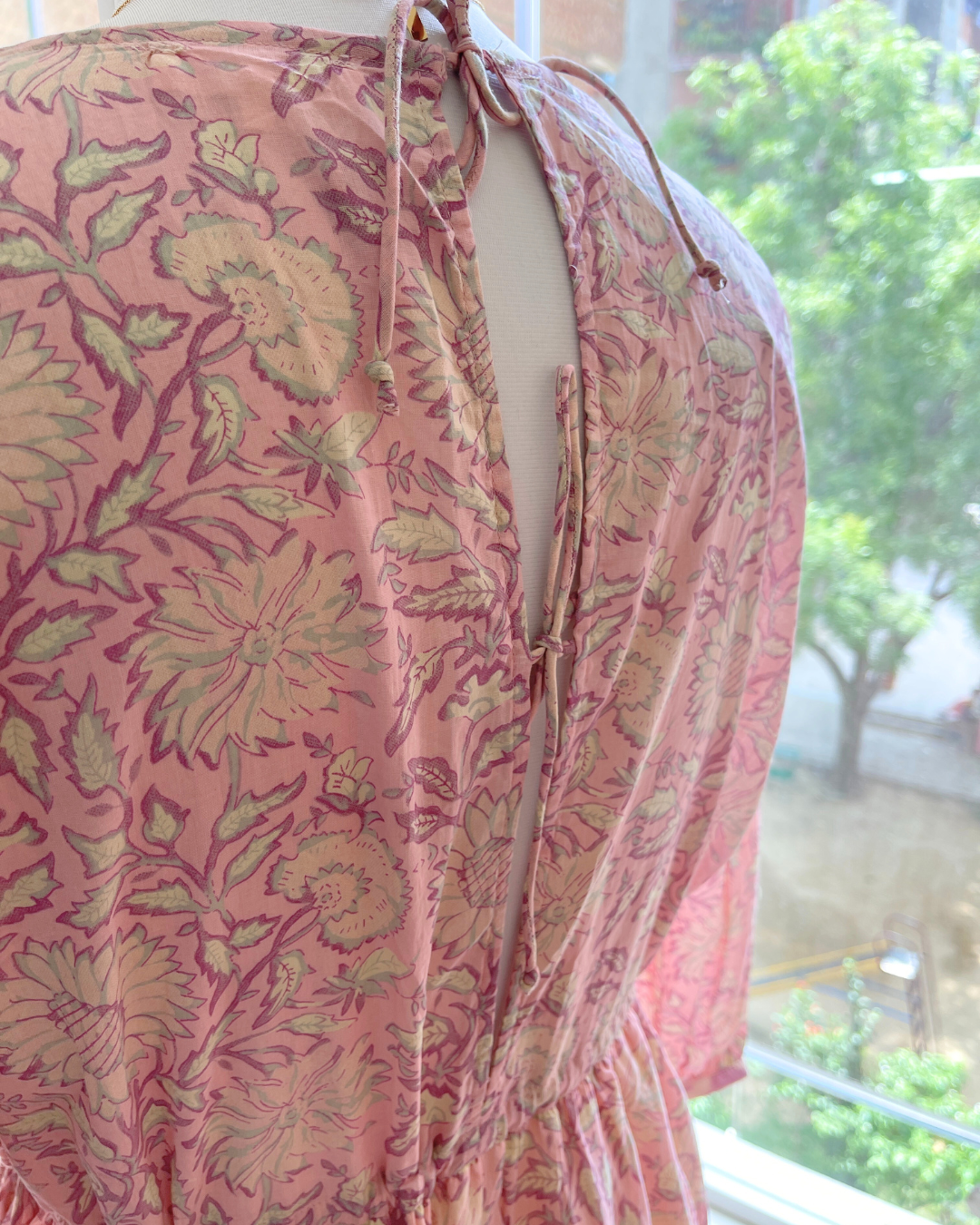 Peach Whirl Dress