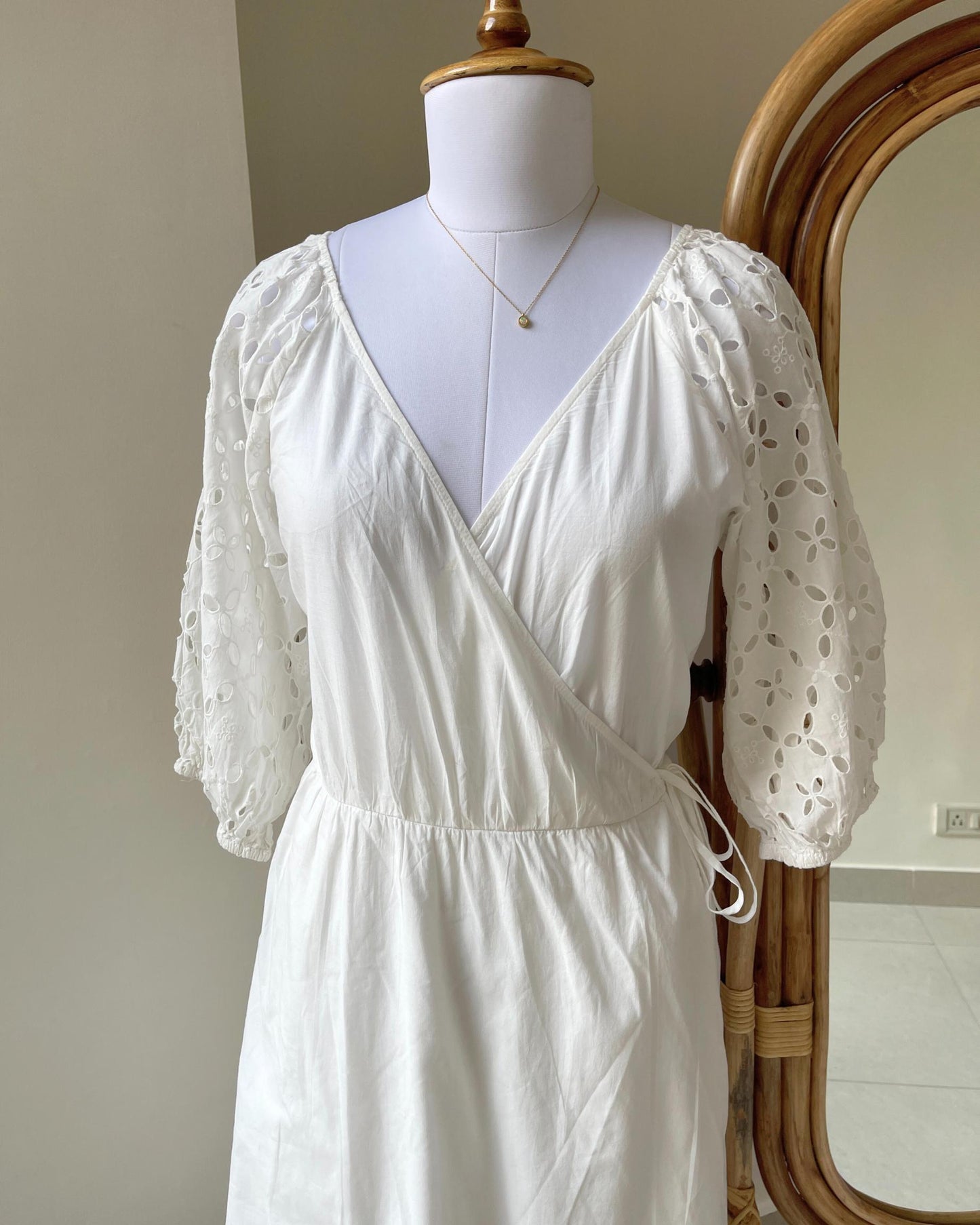 Feather Wrap Dress (M)