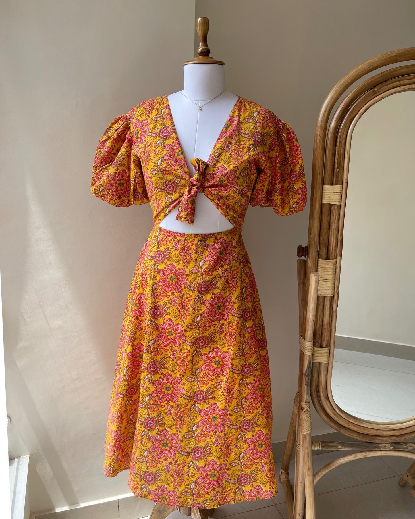 Wild Marigold Cutout Dress (M)