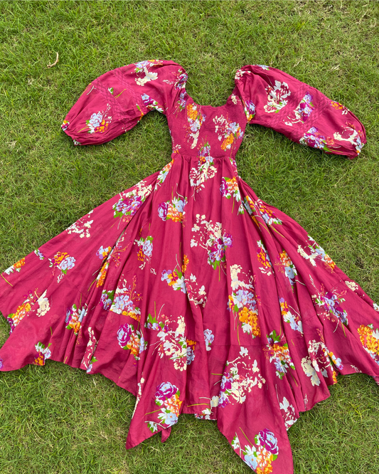 Wild Plum Dress (S & M )