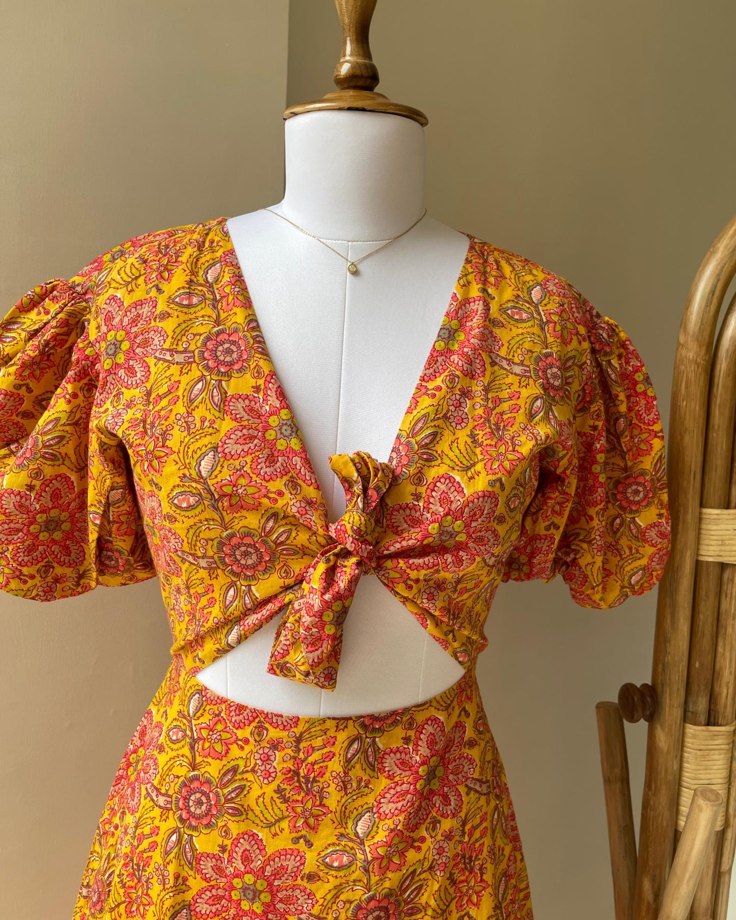 Wild Marigold Cutout Dress (M)