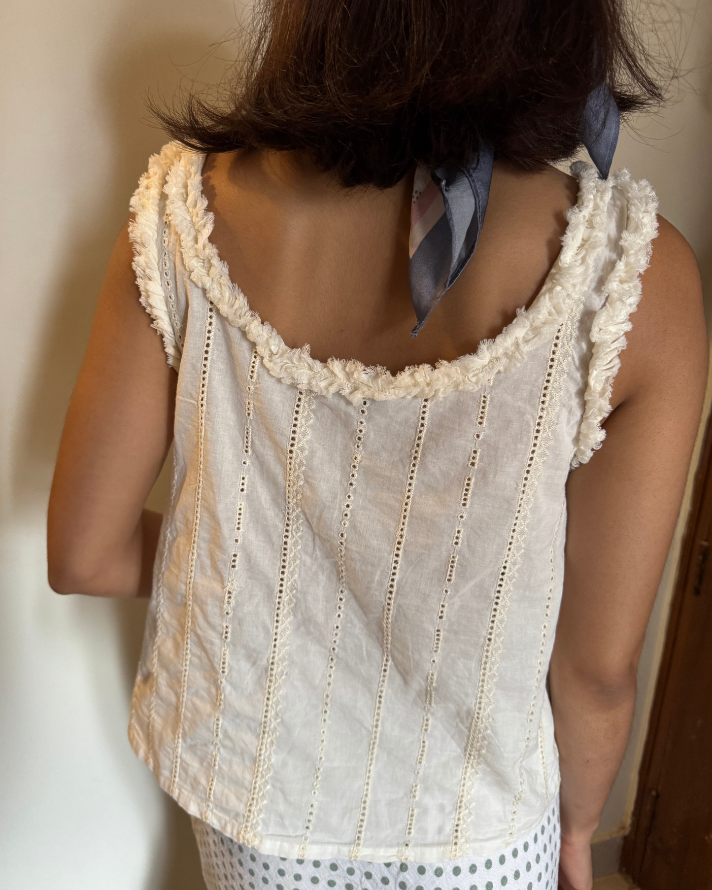 Feather Tie Up Top