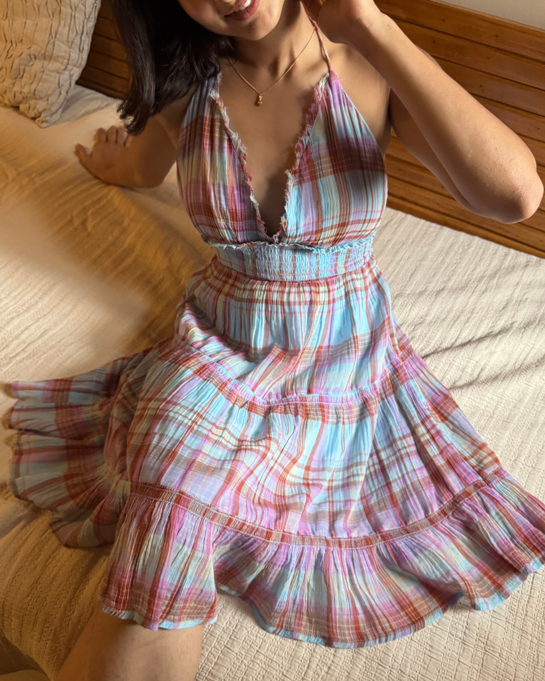 Sunbeam Plaid Dress (L)