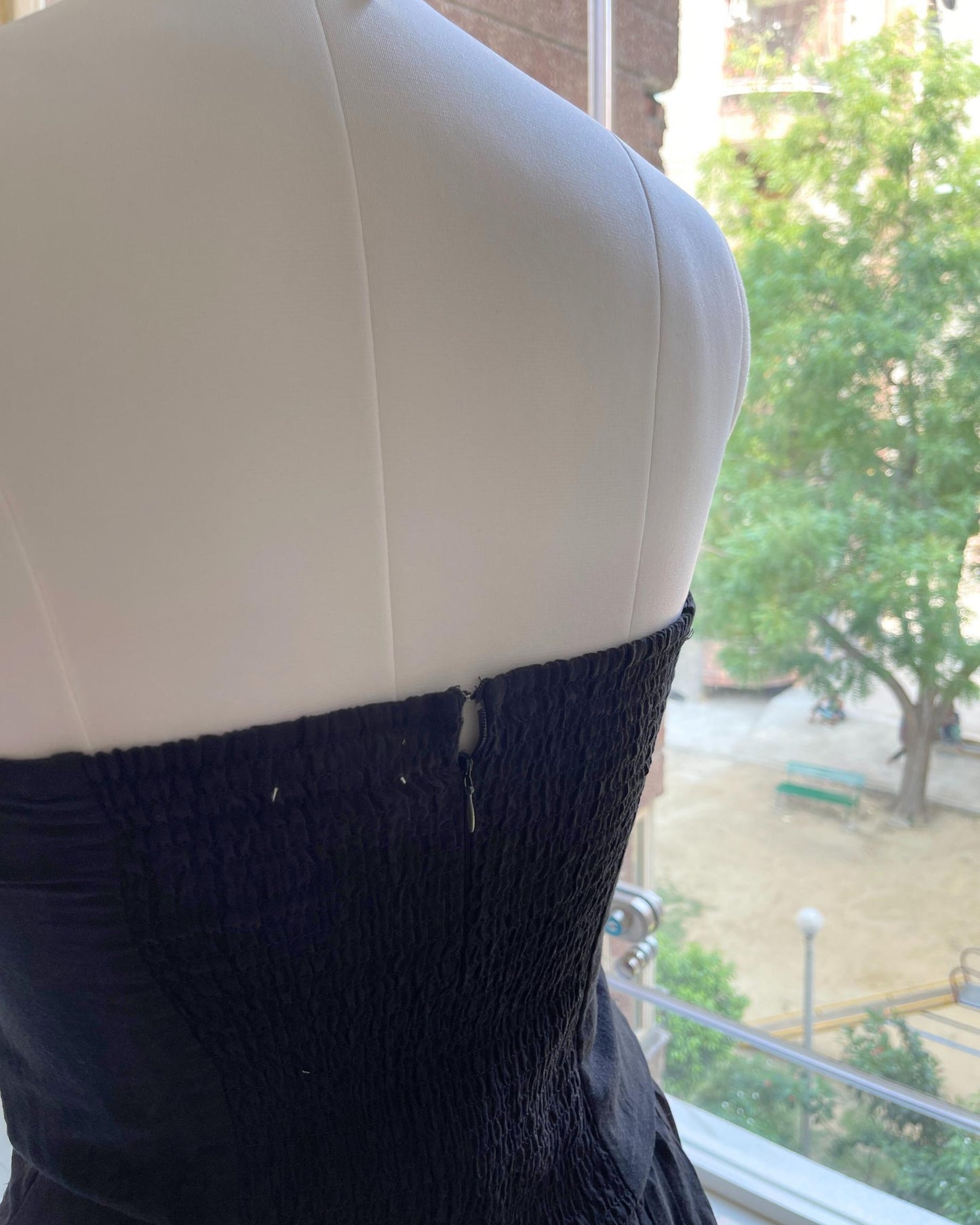 Ribbon Strapless Dress (S)