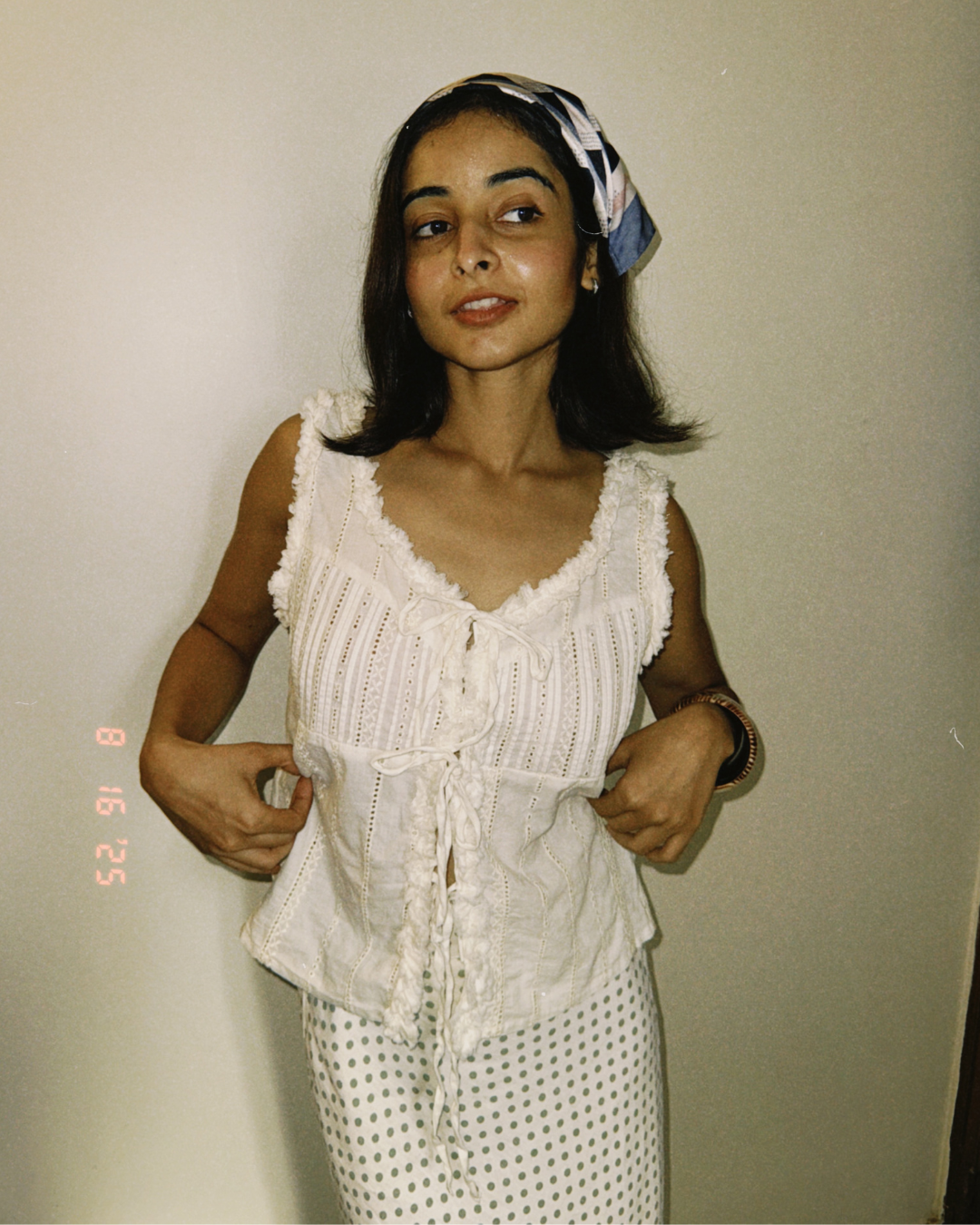 Feather Tie Up Top