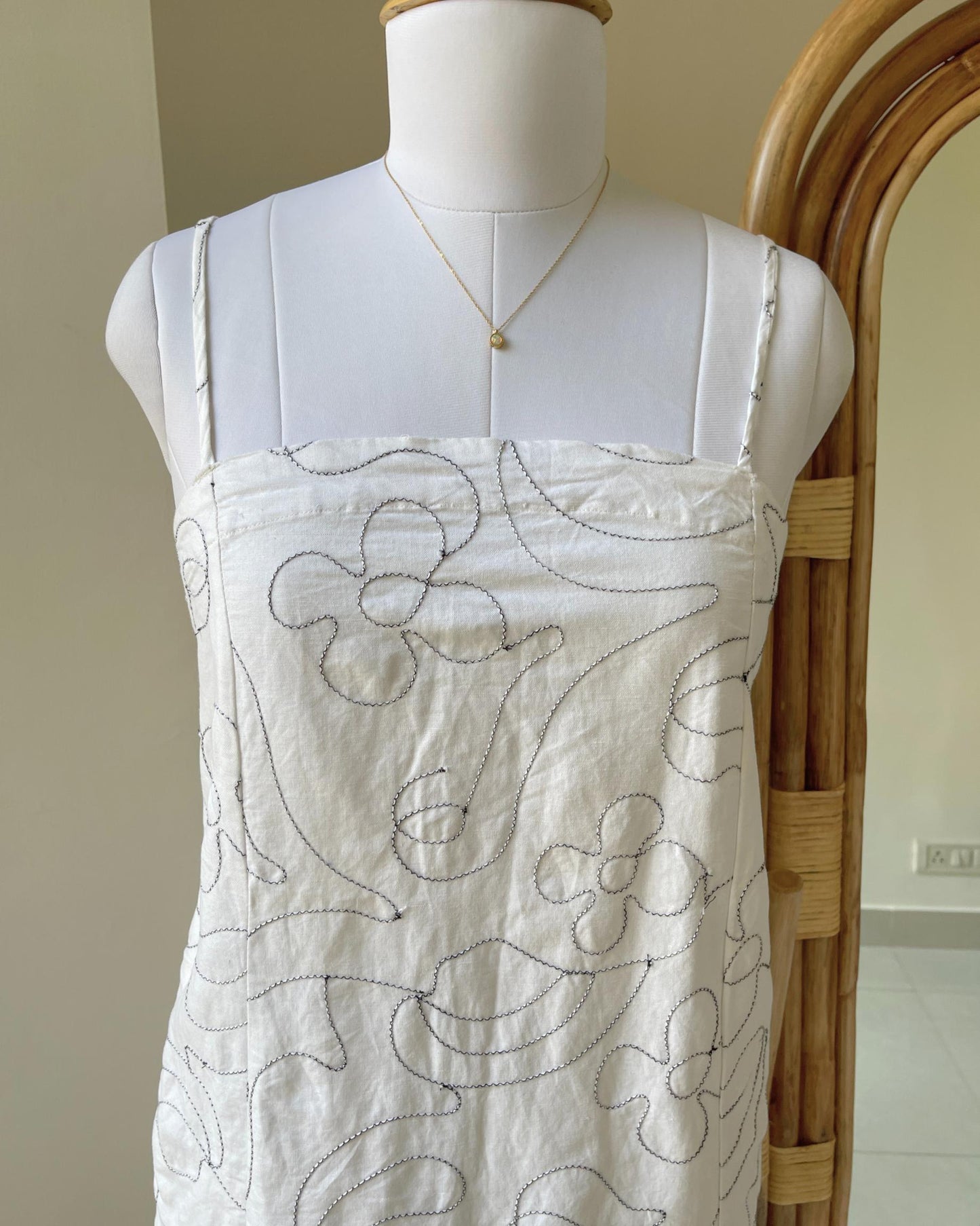 Moonlit Petal Dress (L)