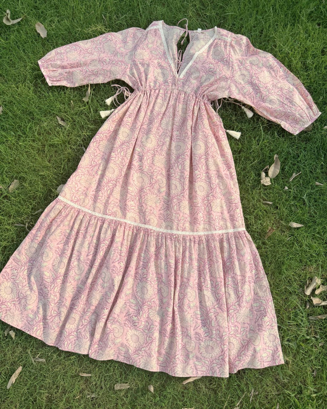 Peach Whirl Dress
