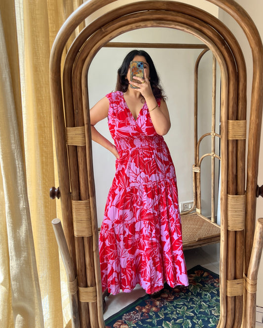 Flamingo Pink Dress (M)