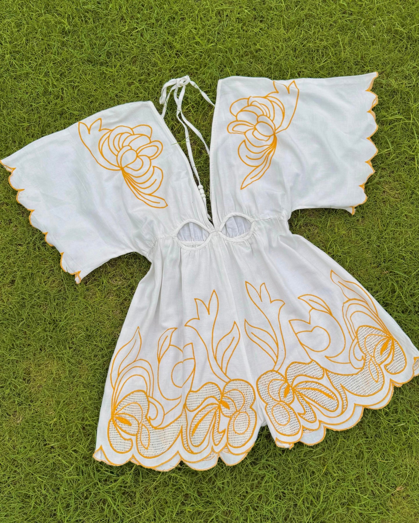 Golden Drift Romper