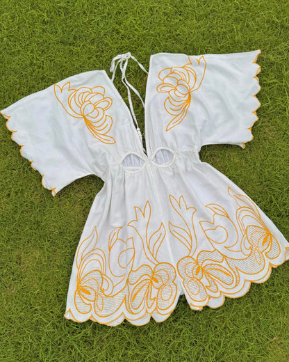 Golden Drift Romper