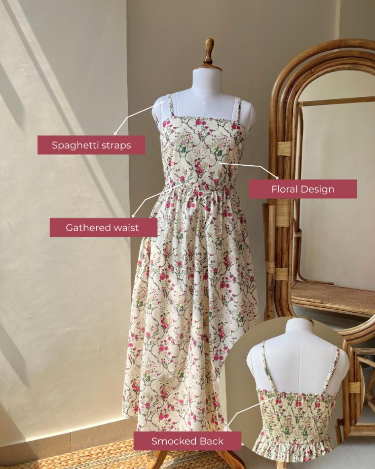 Garden of Roses Dress (S,L)
