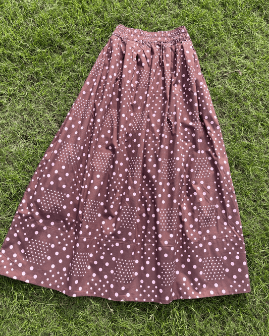 Cocoa Confetti Maxi Skirt (M&L)