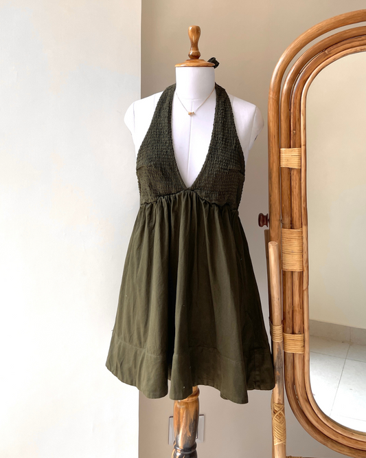 Olive Aura Dress (XS)