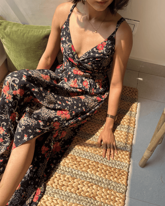 Midnight Botanica Dress