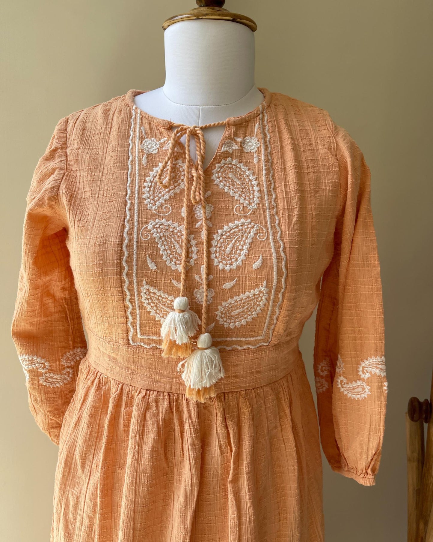 Apricot Sun Dress(M)