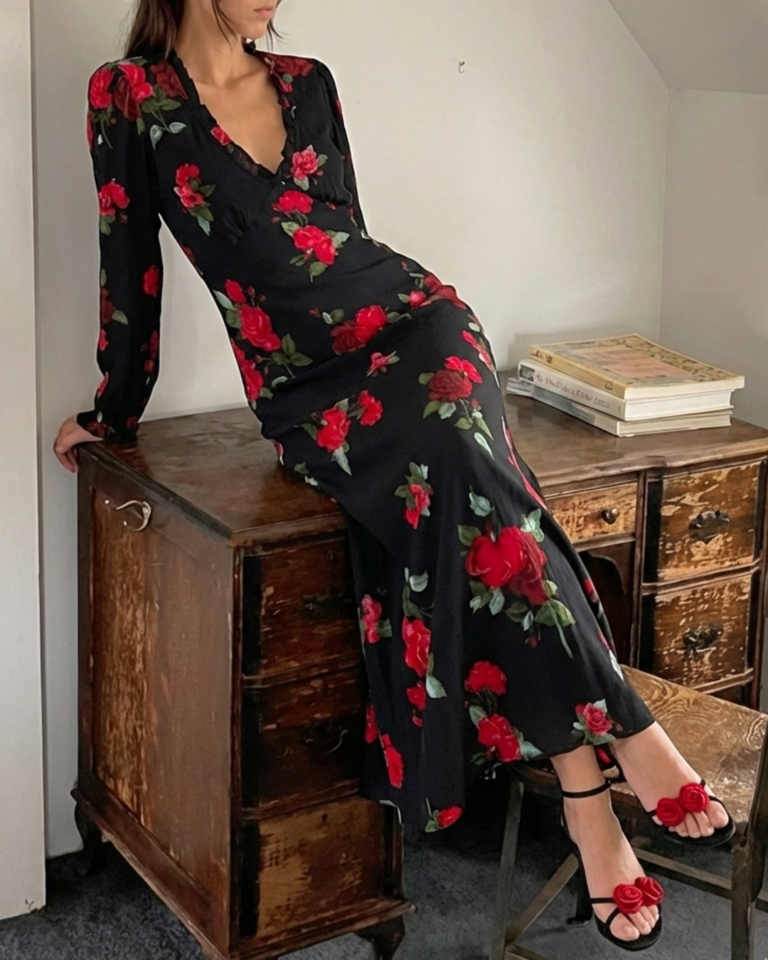 Moonlight Roses Dress