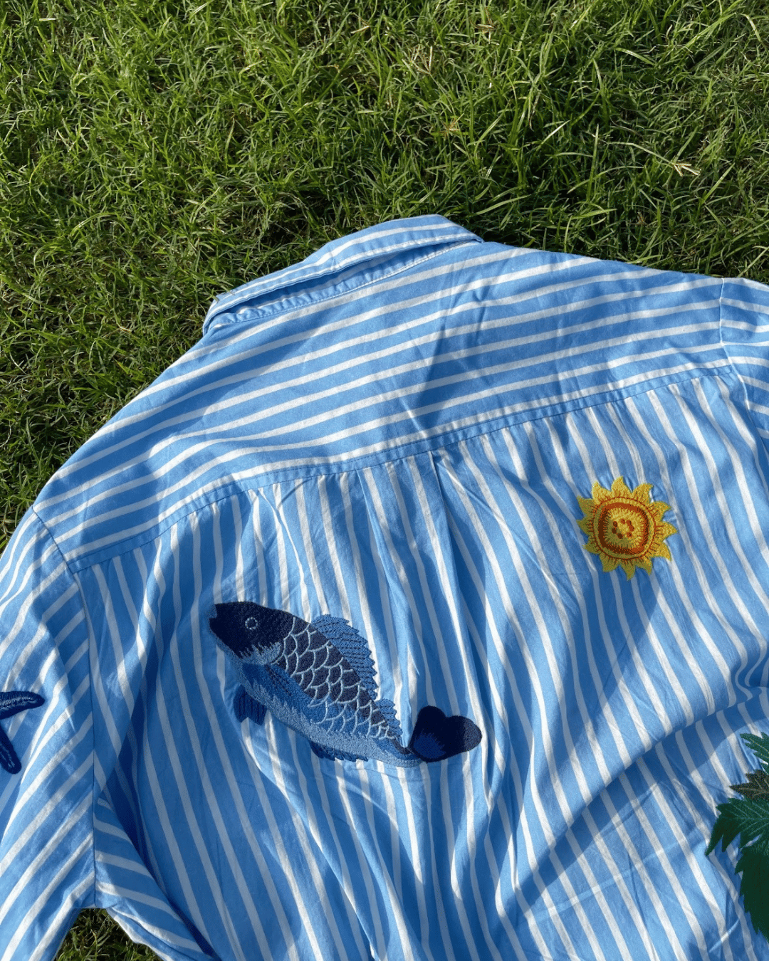 Embroidered Oversized Vacationer Shirt (L, XL, XX)