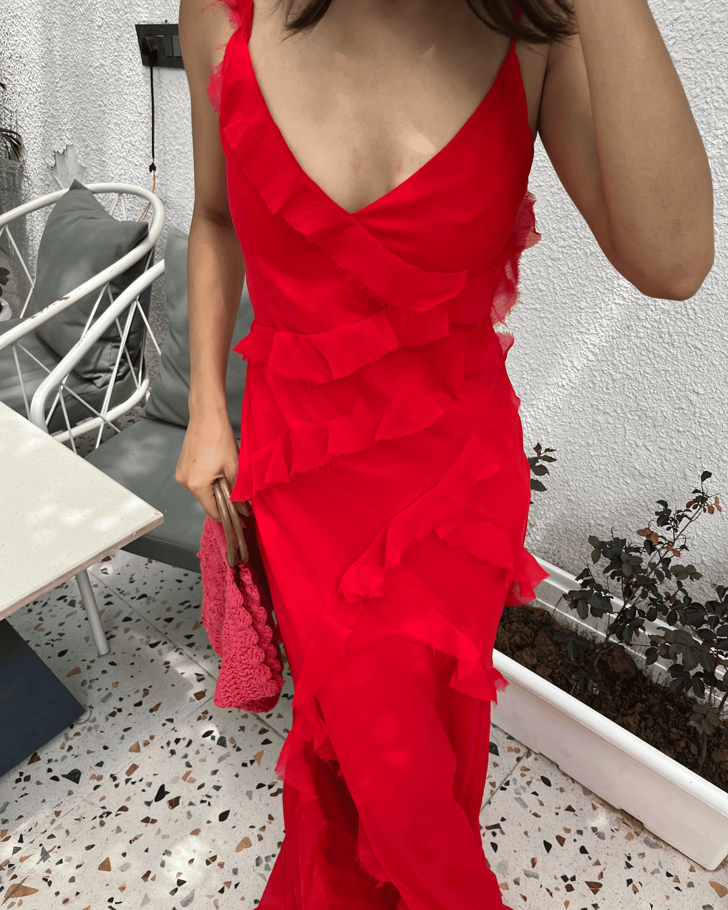Dramatic Ruffle Dress (M,L & XL)
