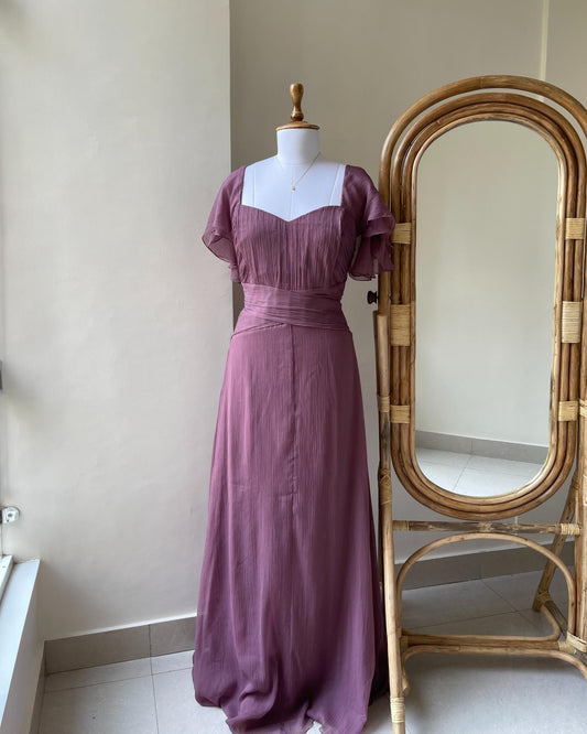 Mauve Melody Maxi Dress (XS & XL)