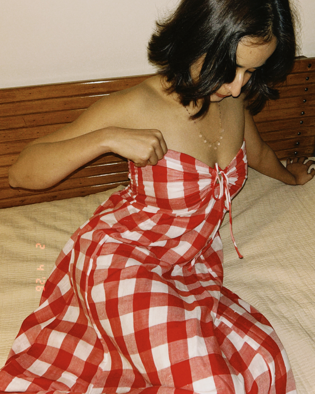 Red Plaid Dress (XS-M)