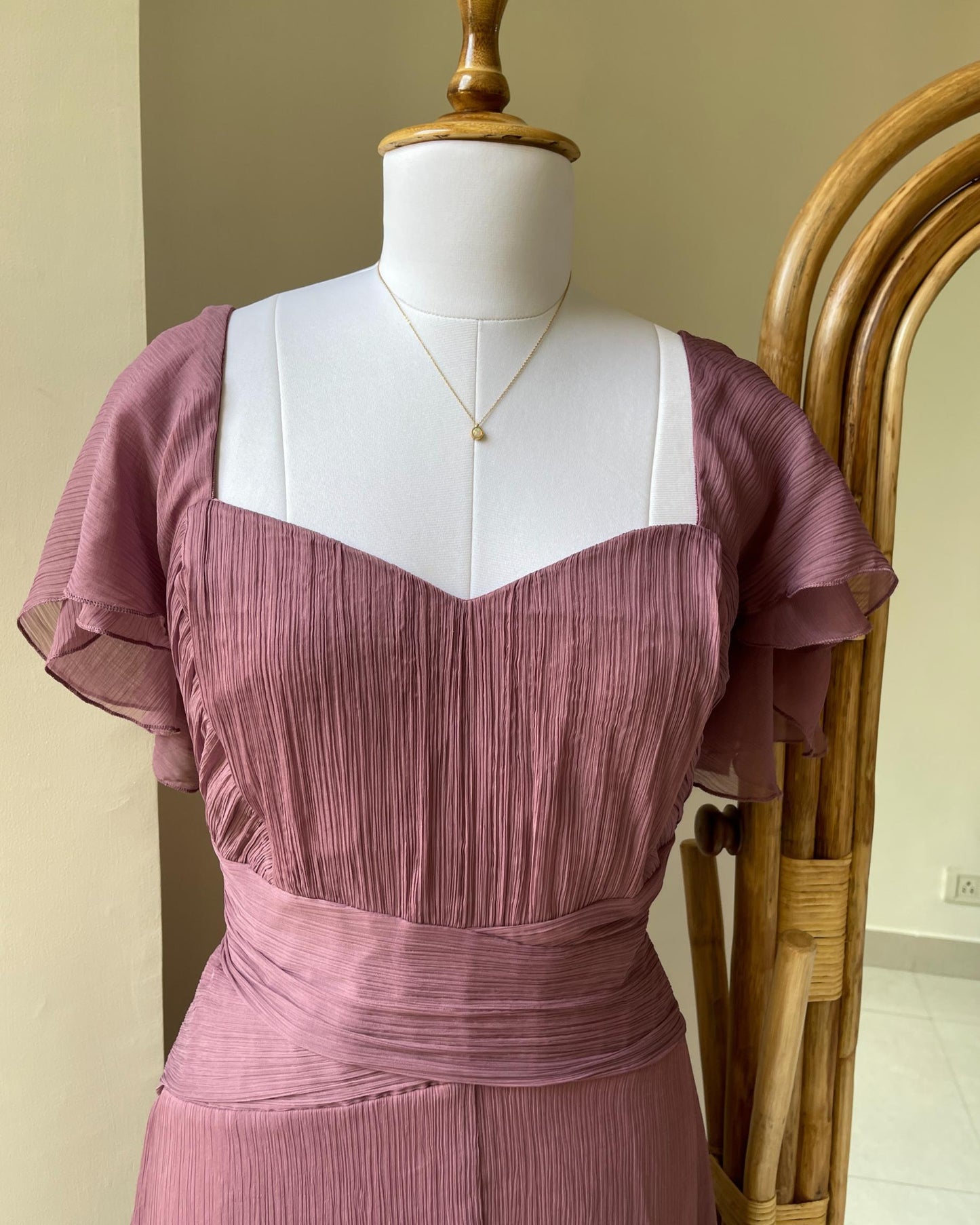Mauve Melody Maxi Dress (XS & XL)