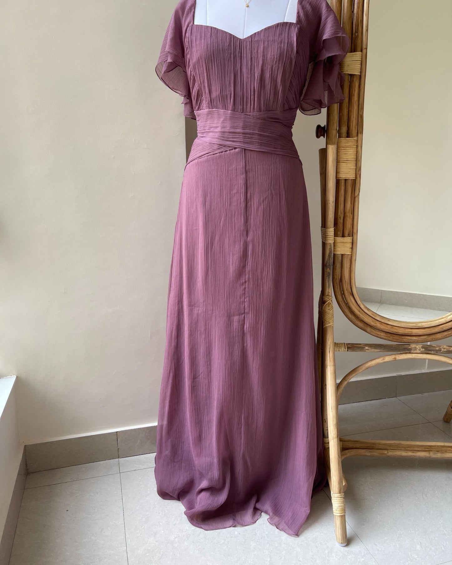 Mauve Melody Maxi Dress (XS & XL)