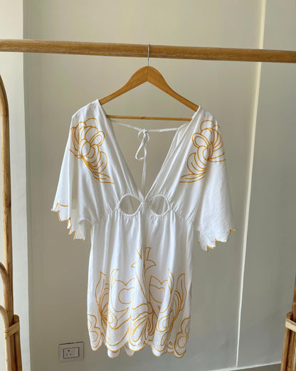 Golden Drift Romper