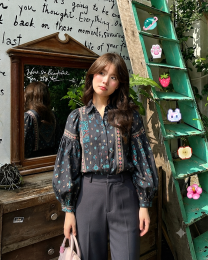 Luna noir top (L)