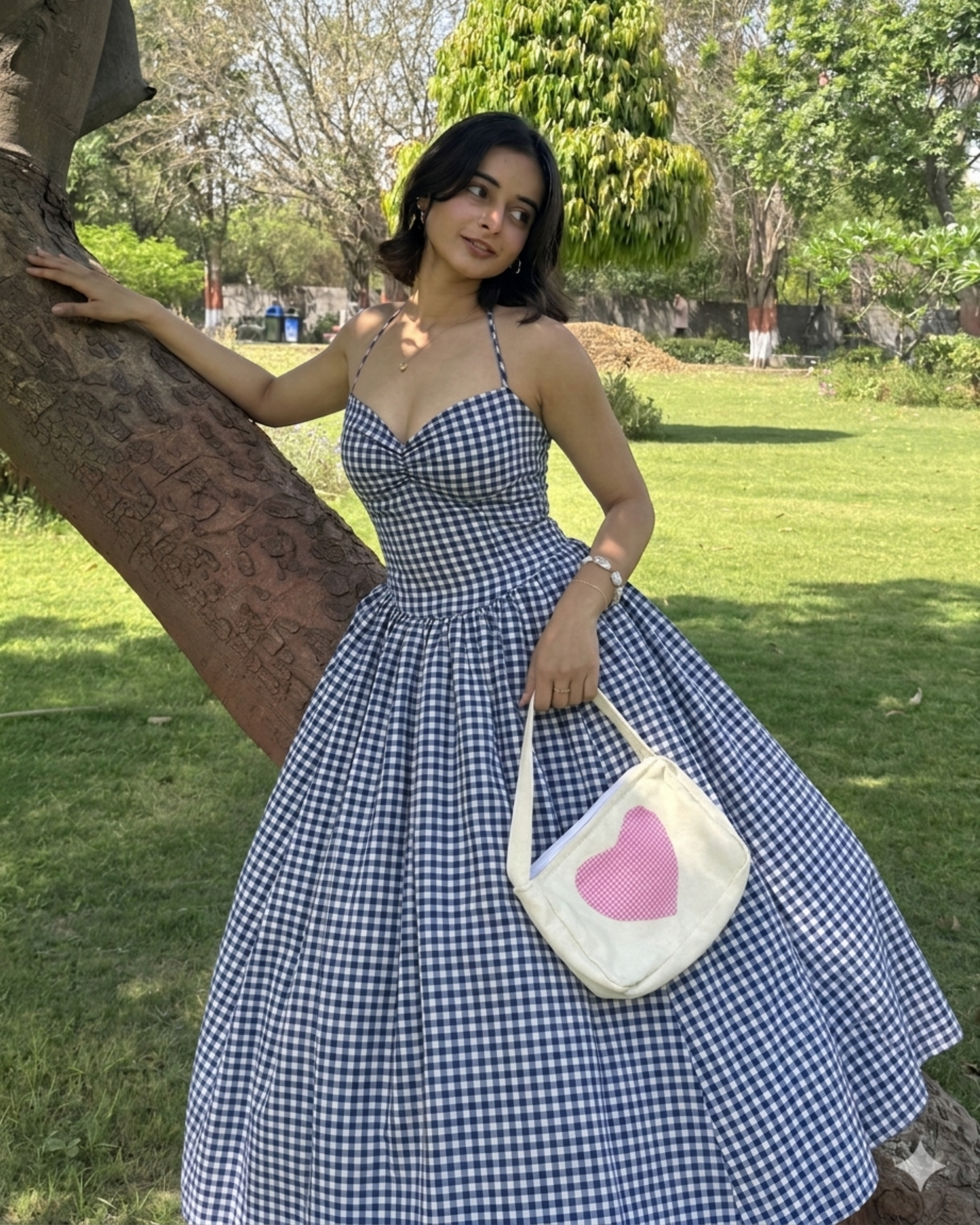 Midnight Blue in Gingham