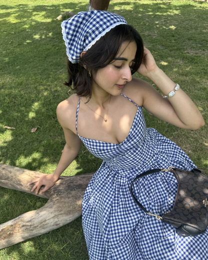 Midnight Blue in Gingham