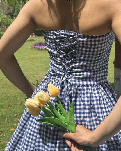 Midnight Blue in Gingham