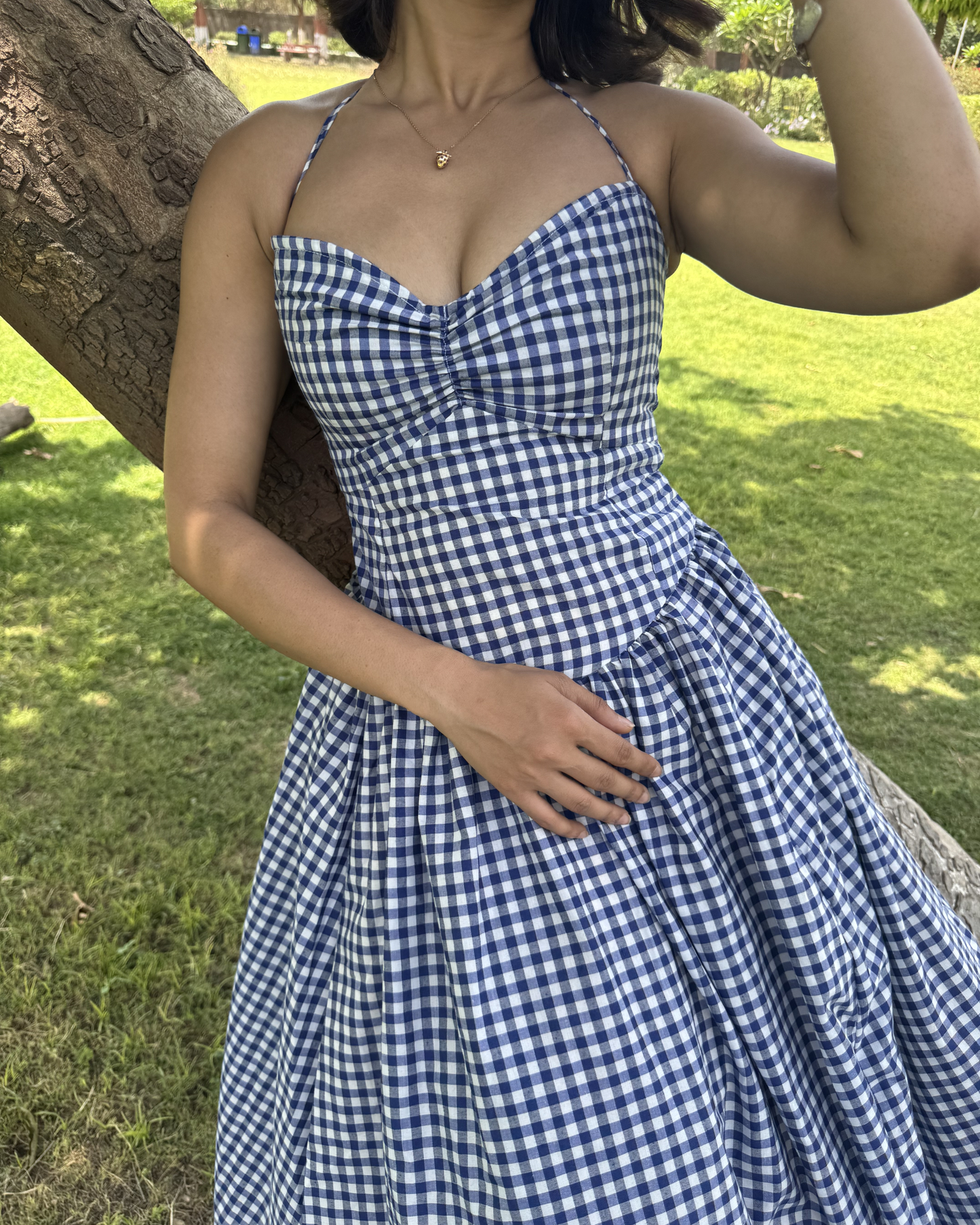 Midnight Blue in Gingham