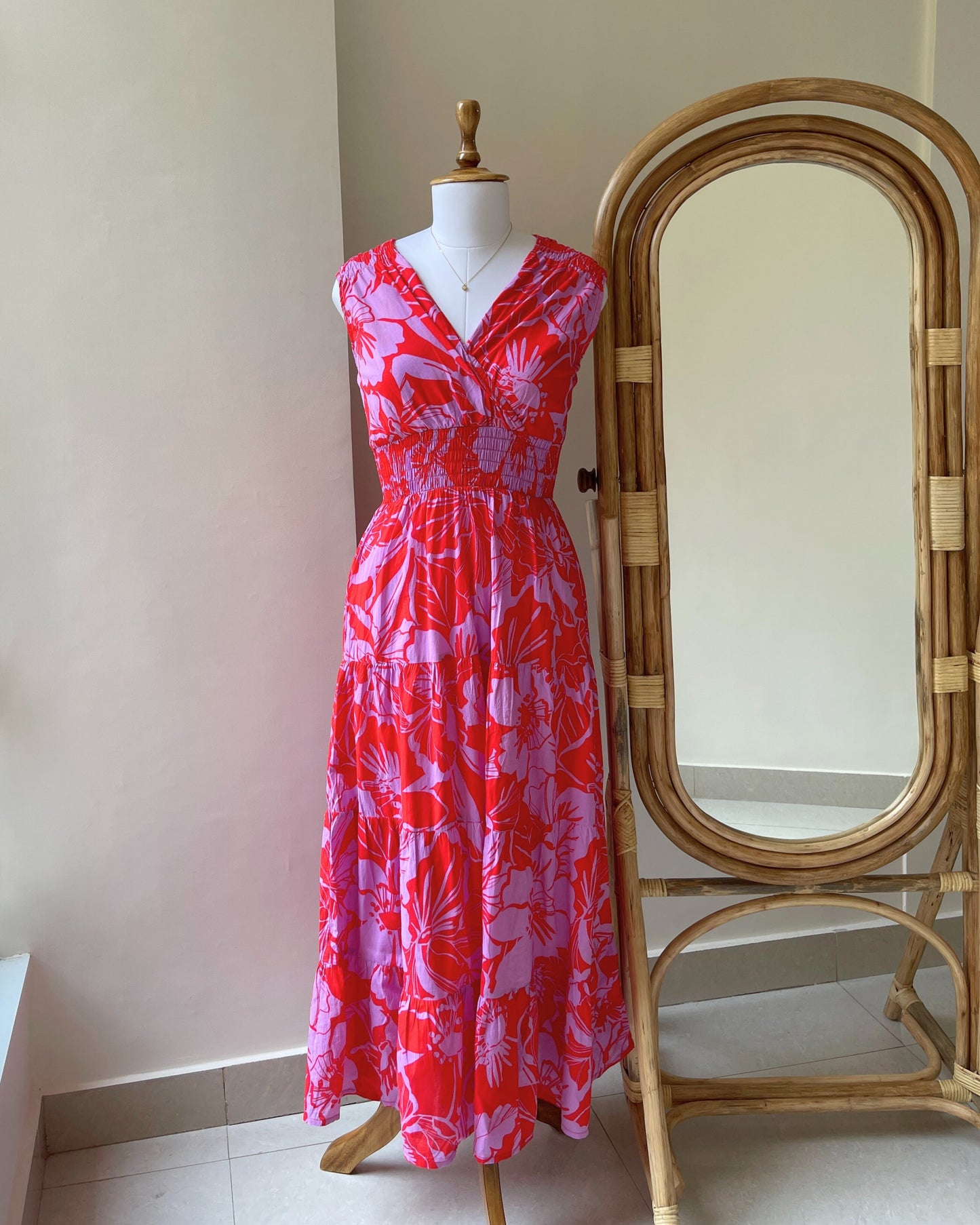 Flamingo Pink Dress (M)