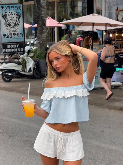 Sugar & Sky Off-the-Shoulder(M)
