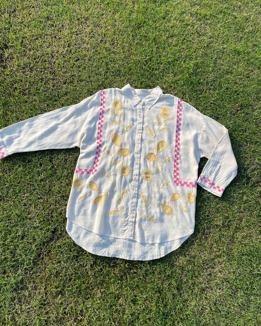 Golden Bloom Shirt (oversized)