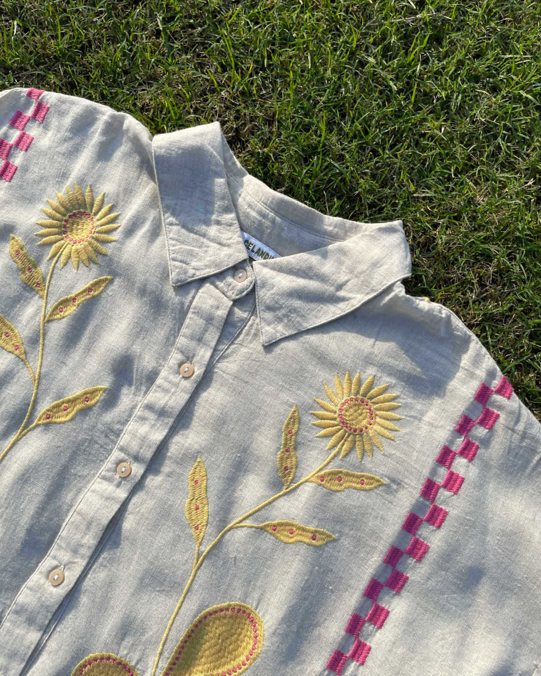 Golden Bloom Shirt (oversized)