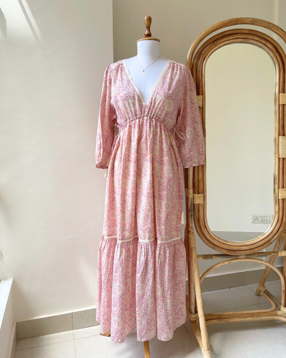 Peach Whirl Dress