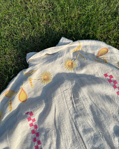 Golden Bloom Shirt (oversized)