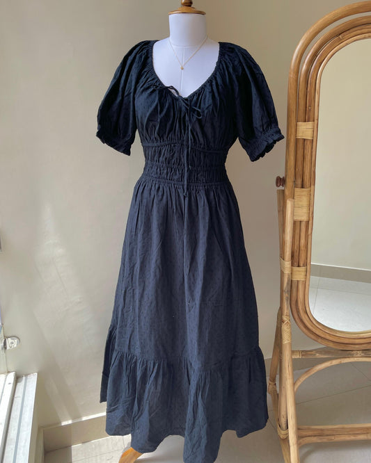 Midnight Fig Maxi Dress (L)