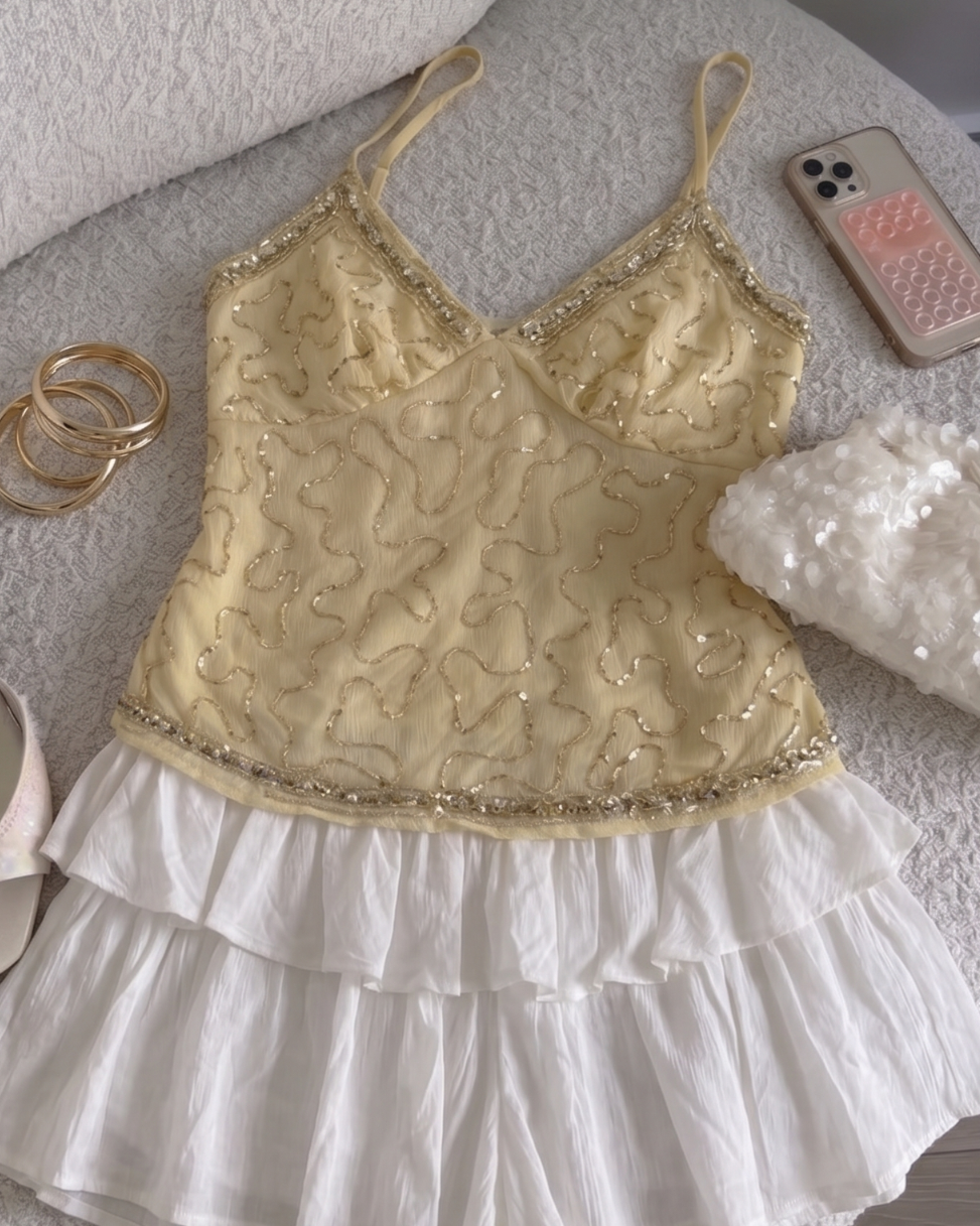 All That Glitters in Butter Yellow